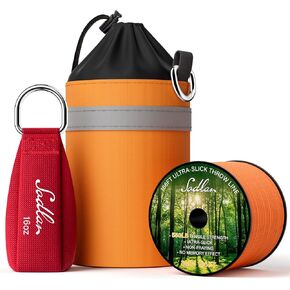 Arborist Throw Line Kit - Ultra Slick 166ft Rope with 16Oz Weight Throw Bag Low High Limb Throwing Adults Forestry Tree Trimming Cutting Gear in Saudi Arabia