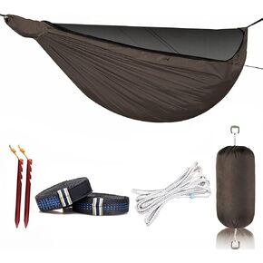Onewind 11ft Ultralight Camping Hammock with Mosquito Net and Ridgeline | 40D Hexagon Ripstop Nylon, Integrated No-see-ums Bugnet, 64'' Single Wide Panel, Lightweight Hammock for Hiking Backpacking in Kuwait