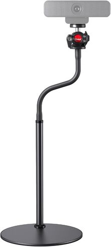 Webcam Stand with Gooseneck, 360° Swivel, 1/4 Ballhead for Logitech Webcams | Compatible with Logitech C922, C930, C920, BRIO, NexiGo N60, Flexible Gooseneck, Stable Desktop Tripod, Easy Angle Adjustment in Kuwait