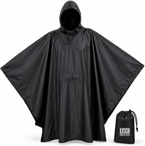 Military Style Rain Poncho, Waterproof Ripstop Camo in Saudi Arabia