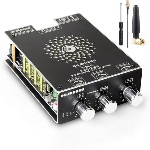 440W Audio Amplifier Board with Treble and Bass Control, TPA3251 Chips, DC 12-36V, Bluetooth 5.2 and AUX Inputs, 2.0 Channel Stereo AMP Board for DIY Wireless Speakers in Saudi Arabia