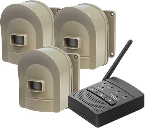 1/2 Mile Hosmart Driveway Alarm Wireless Motion Sensor System | Driveway Sensor Alert System Weatherproof Security Outdoor Motion Sensor & Detector Protect Outdoor/Indoor Property in Saudi Arabia