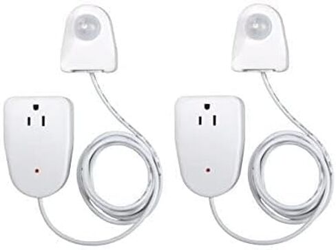 Westek Plug In Motion Sensor Outlet Light Control, 2 Pack - Indoor Motion Sensor Device Activates Lights When Motion is Detected - Ideal for Dark Hallways - 25ft Range, 6 Foot Cord (MLC12BC-4) in Saudi Arabia