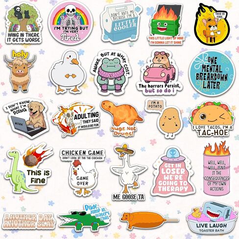 300PCS Funny Stickers for Adults - Delulu is Da Solulu Sticker Pack By Puraesla - Sarcastic Meme Decals for Best Friends, Co-Workers Waterproof Vinyl for Laptop, Water Bottle, Journal, Scrapbooking in Saudi Arabia