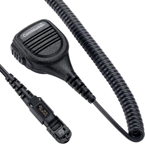 commountain Speaker Mic for Motorola Radios R5, XPR 3500e, XPR 3300e | Shoulder Microphone with Clear Audio, Rugged & Reliable Build, Reinforced Cable, Swivel Clip in Saudi Arabia
