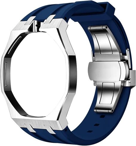 Stainless Steel Case Silicone Strap Mod Kit for Swatch x AP Royal Pop in Saudi Arabia