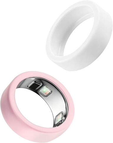 VANEST 2 Packs Silicone Covers Compatible with Oura Ring 5 | Smart Ring Protectors, Soft Protective Sleeves Anti-Scratch in Kuwait