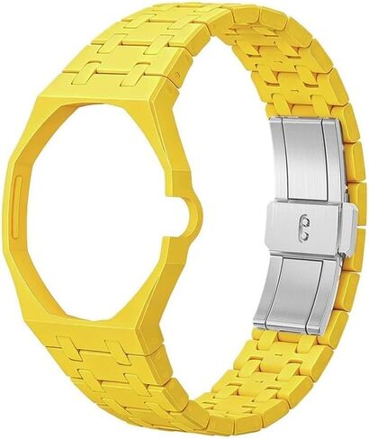 Bioceramic Case with Band Mod Kit Compatible with Swatch AP Royal Pop Watch | Premium Bioceramics Case with Band,Smooth Rounded Edges,Stainless Steel Buckle Scratch-Resistant in Saudi Arabia