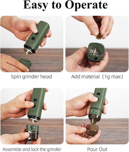 Automatic Electric Spice Grinder,USB Rechargeable Powered, Mini Portable Spice Mill Machine for the Kitchen in Saudi Arabia