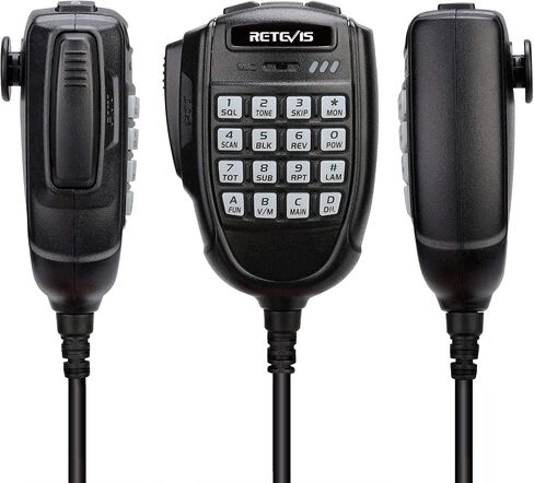 راديو متنقل Retevis RA25 GMRS، جهاز إرسال واستقبال متنقل لراديو GMRS طويل المدى | 8 محطة قاعدة مكررة، راديو السيارة المدمج، VOX، راديو FM، قابس ولاعة السجائر، استقبال ثنائي النطاق، معدات برية للمزرعة in Kuwait