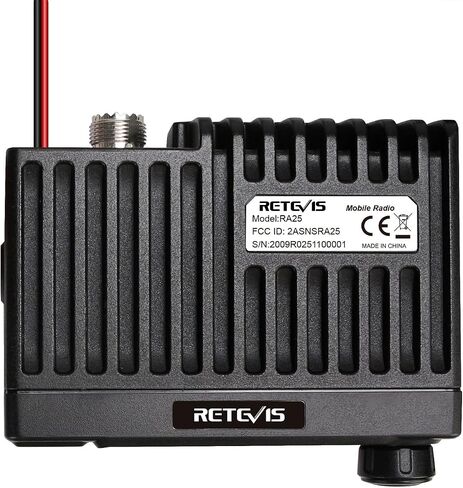 راديو متنقل Retevis RA25 GMRS، جهاز إرسال واستقبال متنقل لراديو GMRS طويل المدى | 8 محطة قاعدة مكررة، راديو السيارة المدمج، VOX، راديو FM، قابس ولاعة السجائر، استقبال ثنائي النطاق، معدات برية للمزرعة in Kuwait