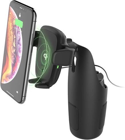 iOttie Auto Sense Qi Wireless Car Charger - Automatic Clamping Dashboard Phone Mount with Wireless Charging for iPhone, Samsung Galaxy, Google Pixel, Huawei, LG, and Other Smartphones in Saudi Arabia