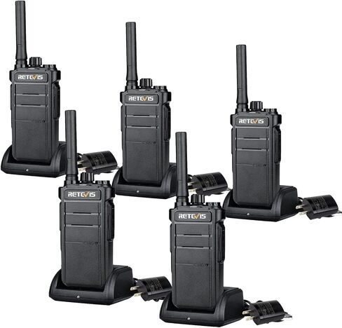أجهزة اتصال لاسلكية طويلة المدى من Retevis RB26 GMRS، أجهزة راديو للأعمال ثنائية الاتجاه، 5 عبوات in Kuwait