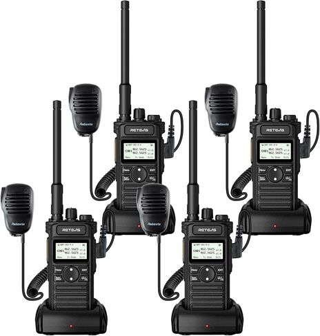 Retevis RT86 2 Way Radio Long Range with Mic for Warehouse,High Power,4Pack in Saudi Arabia