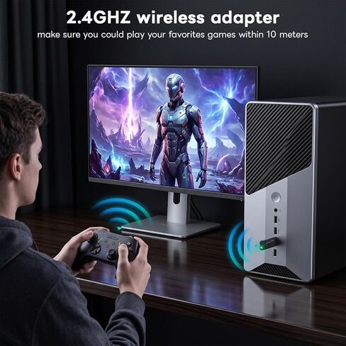Sehawei Wireless Controller for Xbox One/Xbox One S,PC,Macro & Turbo | 2.4 GHz Wireless Controller Plug and Play, Compatible with Xbox One/Xbox One S/Xbox One X/Xbox series S/Xbox Series X/PC in Saudi Arabia