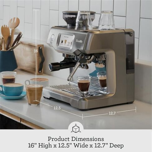 Breville RM-BES880BSS1BUS1 Barista Touch Espresso Machine, Brushed Stainless Steel (Certified Remanufactured) in Saudi Arabia