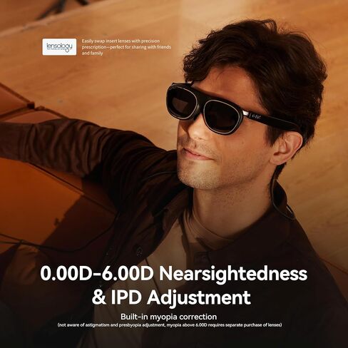 Rokid AR Spatial Silver Max2 AR Glasses & Station2 Spatial Computer with 360" Micro-OLED 3-Screen Display, 120Hz OLED, 600 Nits, Multi-Tasking for Work & Gaming in Saudi Arabia