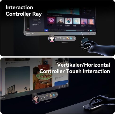 Rokid AR Spatial Silver Max2 AR Glasses & Station2 Spatial Computer with 360" Micro-OLED 3-Screen Display, 120Hz OLED, 600 Nits, Multi-Tasking for Work & Gaming in Saudi Arabia