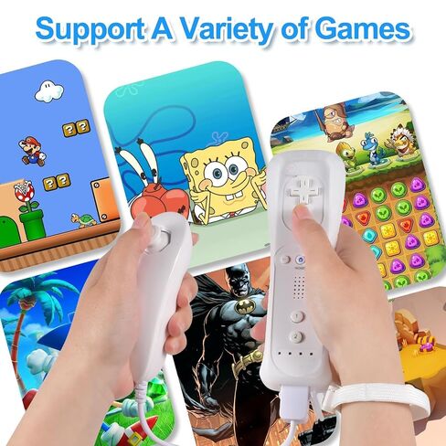 JKSvrenthy Wii Nunchuck Wii Controller, Wii Remote And Nunchuck Controllers With Silicon Case And Strap For Wii And Wii U Combination Lock (D) (WHITE) in Saudi Arabia