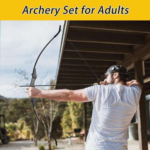 SPG Bow and Arrow Set for Adults Takedown Recurve Bow Set | Left & Right Handed,20/30/40lbs,Archery Bow Set for Beginners,Indoor Outdoor Backyard Shooting Practice in Kuwait