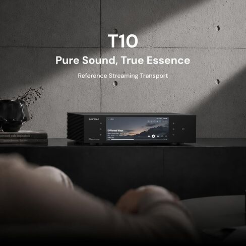 Eversolo T10 Music Streamer Transport with Remote|Music Digital Turntable | Octa-core ARM|Aluminium Alloy shell|OCXO clock system|Support External Clock|SFP/Ethernet/Wireless Streaming|20 Custom PEQ in Saudi Arabia