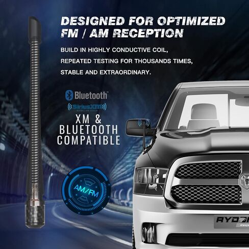 7" Antenna Compatible with Dodge Ram & Ford F-Series 1990+ in Saudi Arabia