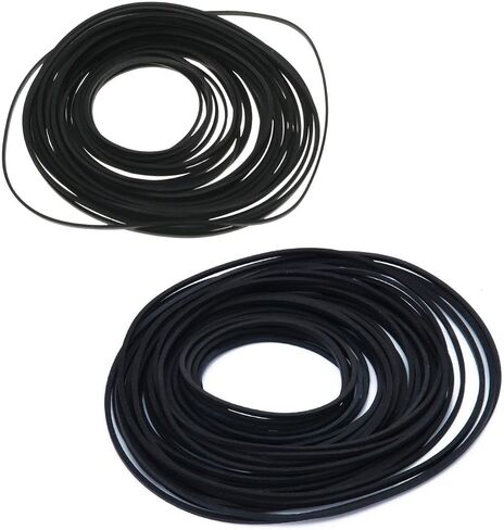 56Pcs Recorder Rubber Belts-Rubber Drive Belt Set Premium for DVD, CD, VCR, Cassette Player Repair,40-120mm(Black,1mm Width) in Kuwait