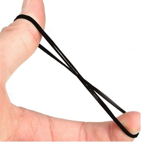 56Pcs Recorder Rubber Belts-Rubber Drive Belt Set Premium for DVD, CD, VCR, Cassette Player Repair,40-120mm(Black,1mm Width) in Kuwait