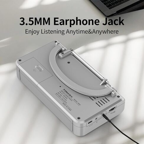 TOMASHI Cassette Tape Player,Radios Portable Am Fm,Tape Recorder,Boombox | Retro Walkman Music Box with Speaker,Cassette to Digital Mp3 Converter,Headphone Jack, Built-In Mic,Type-C or Battery in Saudi Arabia