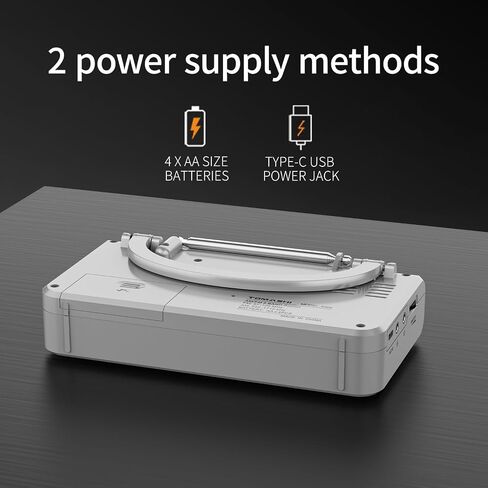 TOMASHI Cassette Tape Player,Radios Portable Am Fm,Tape Recorder,Boombox | Retro Walkman Music Box with Speaker,Cassette to Digital Mp3 Converter,Headphone Jack, Built-In Mic,Type-C or Battery in Saudi Arabia