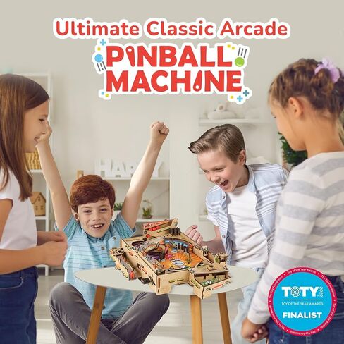 Smartivity DIY Pinball Machine STEM Toy for Kids Ages 8 9 10 11 12 13 14 | Wooden Construction Kit | Pinball Machine for Kids 8-14 | Birthday Gift Boys Girls | Family Party Game in Saudi Arabia