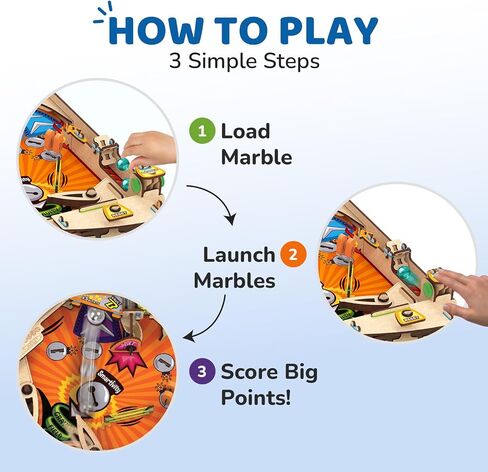 Smartivity DIY Pinball Machine STEM Toy for Kids Ages 8 9 10 11 12 13 14 | Wooden Construction Kit | Pinball Machine for Kids 8-14 | Birthday Gift Boys Girls | Family Party Game in Saudi Arabia