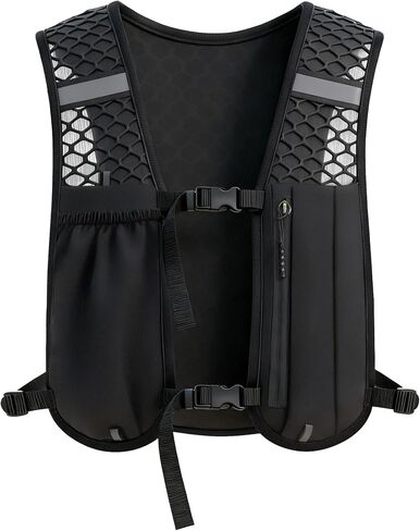 Simptech Running Vest Belt Bag - Lightweight Reflective Chest Pack Backpack, Adjustable Straps, Quick-Access Phone Holder, Running Gear for Men Women Hiking Cycling in Saudi Arabia