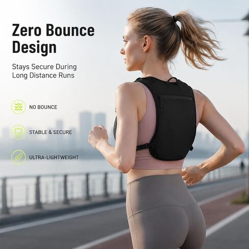 Simptech Running Vest Belt Bag - Lightweight Reflective Chest Pack Backpack, Adjustable Straps, Quick-Access Phone Holder, Running Gear for Men Women Hiking Cycling in Saudi Arabia