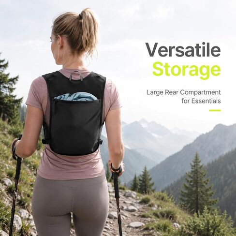 Simptech Running Vest Belt Bag - Lightweight Reflective Chest Pack Backpack, Adjustable Straps, Quick-Access Phone Holder, Running Gear for Men Women Hiking Cycling in Saudi Arabia
