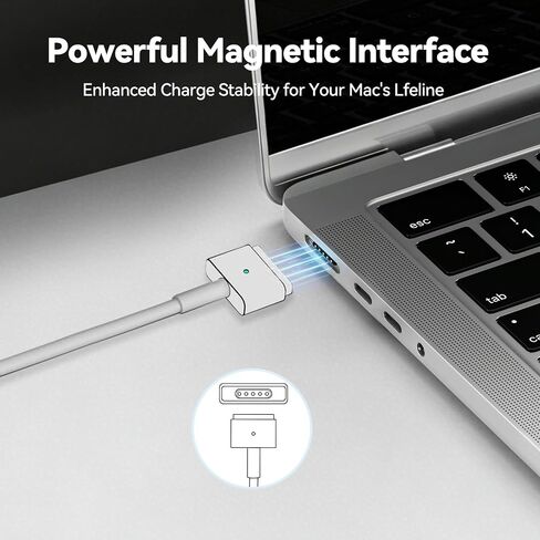 85W Mac Book Pro Charger T-Tip Mag 2 for Mac Book Pro 13/15-inch 2012-2017 | 13-inch, 15-inch and 17-inch laptop models, A1424, A1425, A1435, A1436, A1465, A146 in Kuwait