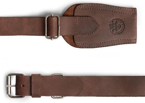 Archery Bow Shoulder Strap, Brown Leather, Handmade Sling, Bow Carrier, Hunting & Practice in Saudi Arabia