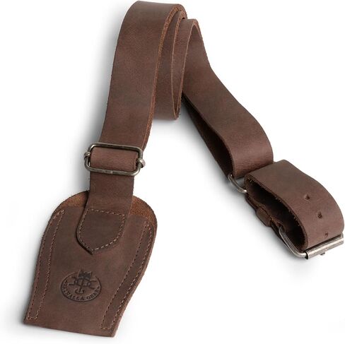 Archery Bow Shoulder Strap, Brown Leather, Handmade Sling, Bow Carrier, Hunting & Practice in Saudi Arabia
