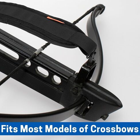 Crossbow Sling with Metal Swivels, Adjustable Padded Shoulder Strap (37"-53") with Anti-Slip Backing for Archery Hunting, Compatible with Most Crossbows in Saudi Arabia