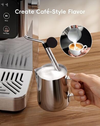 ecozy 2-in-1 Espresso Machine with Milk Frother, Guided Touchscreen in Saudi Arabia