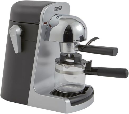 IMUSA 4 Cup Electric Bistro Espresso Cappuccino Coffee Maker, Silver in Saudi Arabia