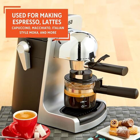 IMUSA 4 Cup Electric Bistro Espresso Cappuccino Coffee Maker, Silver in Saudi Arabia