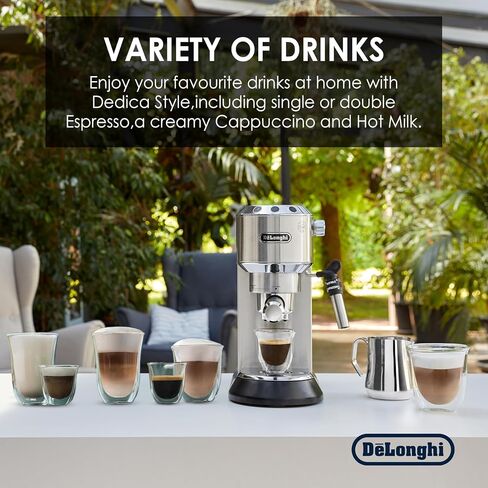 De'Longhi EC685M Dedica Deluxe Automatic Espresso Machine,35 oz, 1, Metallic in Saudi Arabia