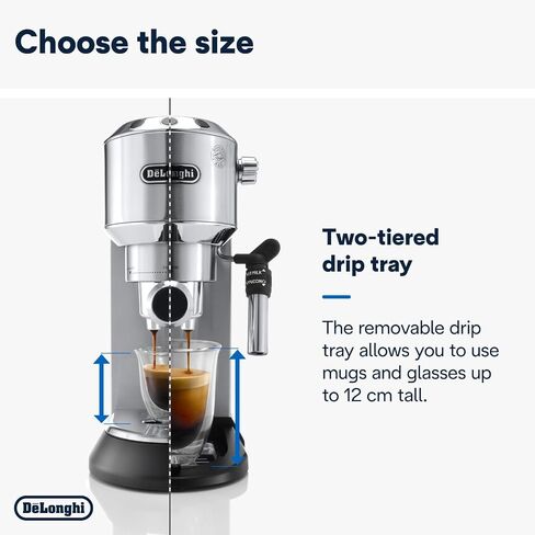 De'Longhi EC685M Dedica Deluxe Automatic Espresso Machine,35 oz, 1, Metallic in Saudi Arabia