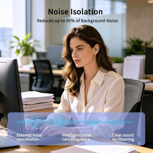 IP7 Wireless Earbuds for Sport Bluetooth Earbuds with Bass Stereo for boy | Wireless earbuds with Bluetooth 6.1 ANC noise Reduction LED Display 90 hours playtime and IPX7 waterproof for Gym Running in Saudi Arabia
