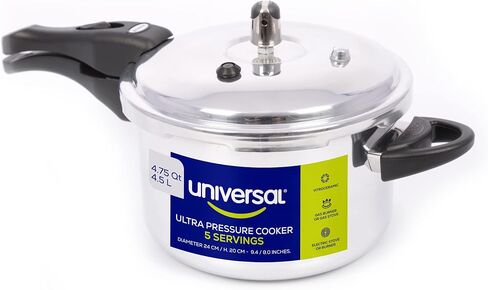 Universal Ultra 4.75 Quart Pressure Cooker, Anti-Rust Aluminum Stovetop Pressure Cooker with 5-Layer Safety System, Dishwasher Safe, 5-Serving Capacity in Saudi Arabia