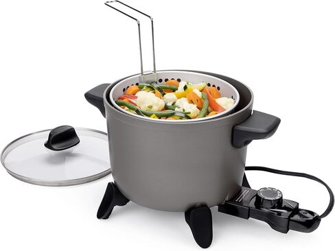 Electric Kitchen Kettle Multi-Cooker - Non-Stick Electric Deep Fryer for Home Kitchen in Kuwait