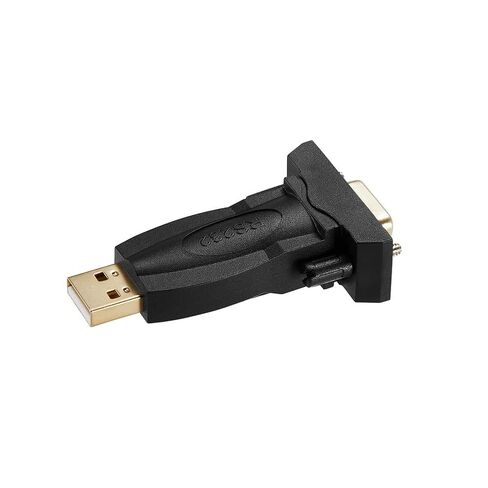 USB to RS232 Adapter with FTDI Chipset, USB to RS232 Male DB9 Serial Converter for Cashier Register, Modem, Scanner, Industriual Machinery, CNC, Black in Saudi Arabia
