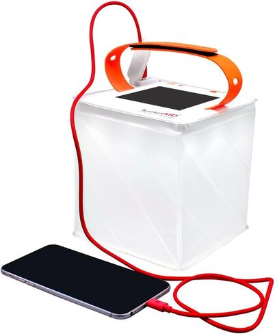 LuminAID Nova Inflatable Solar LED Lantern for Camping, Hiking & Travel | 75 Lumens, Waterproof, Camping, Hiking & Travel, Emergency Light for Power Outages, Hurricane, Survival Kits in Saudi Arabia