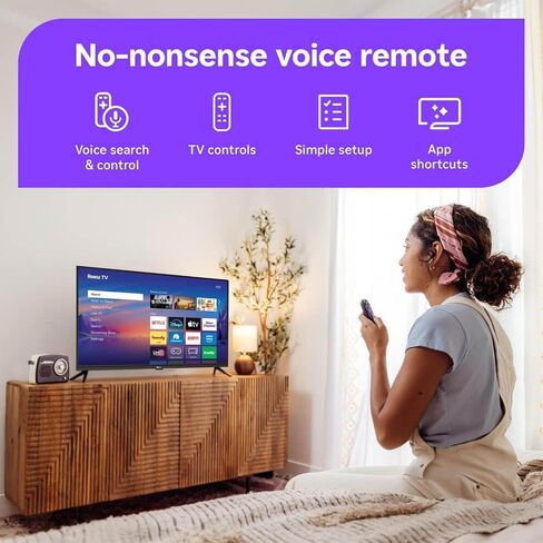 Roku 40 Inch Class Select Series 1080p Full HD Smart TV WiFi LED Display Voice Remote Streaming Apps Included HDMI Cable Streaming Bundle 12 Month CPS Warranty Television in Saudi Arabia